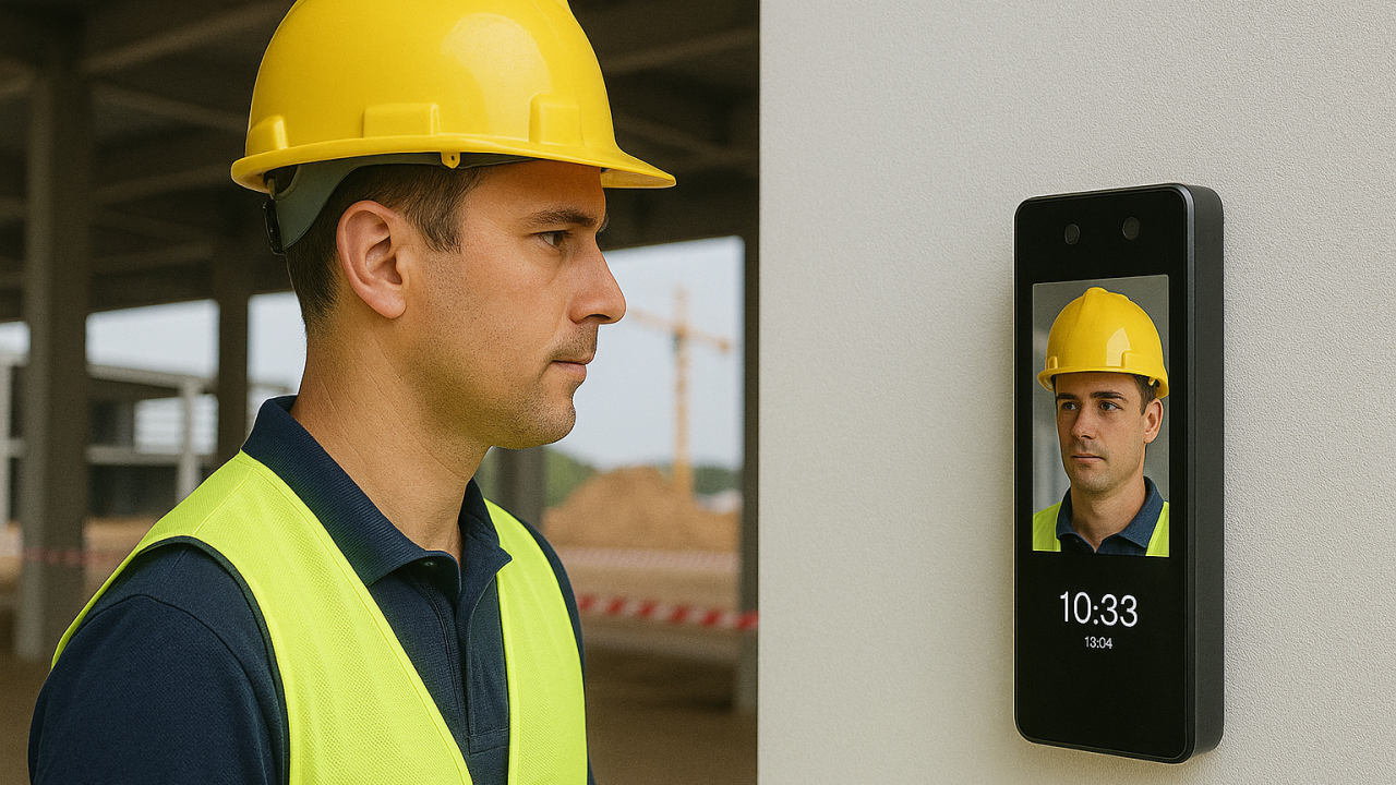 Controle de ponto em obras: acesso e refeições